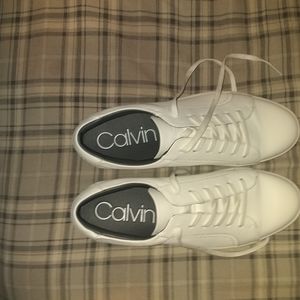 CALVIN KLEIN CANVAS MENS SHOES. BRAND NEW IN BOX.